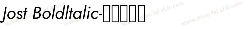 Jost Boldltalic字体转换